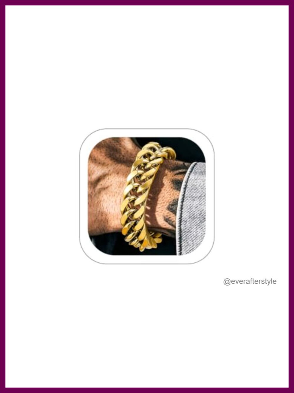 Mens Stainless Steel Cuban Link Bracelet 17mm 8.2in Gift Box